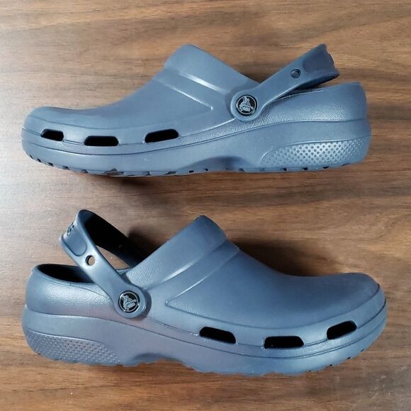 CROCS Specialist II Vented Rubber Clogs, Blue, Size 11 Womens,‎ Size 9 Men\'s